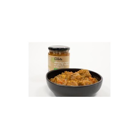 ALBONDIGAS VEGANAS SALSA VERDURAS Y VINO 425G ECO CARLOTA