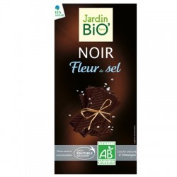 CHOCOLATE NEGRO CON FLOR DE SAL 100G JARDIN BIO