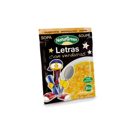 SOPA LETRAS  CON VERDURAS 40G ECO NATURGREEN