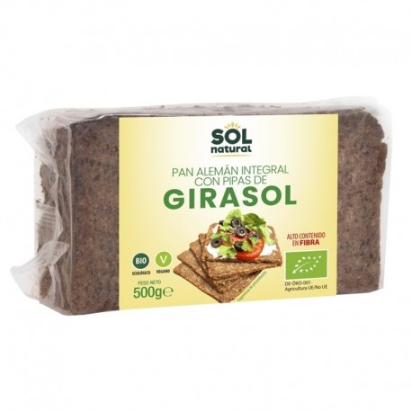 PAN ALEMAN CON PIPAS GIRASOL  500G ECO SOLNATURAL