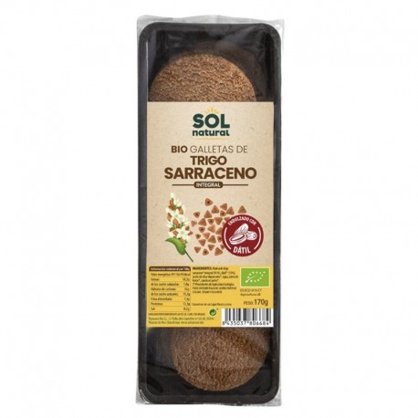 GALLETA TRIGO SARRACENO INT DATIL 175G ECO SOL NATURAL