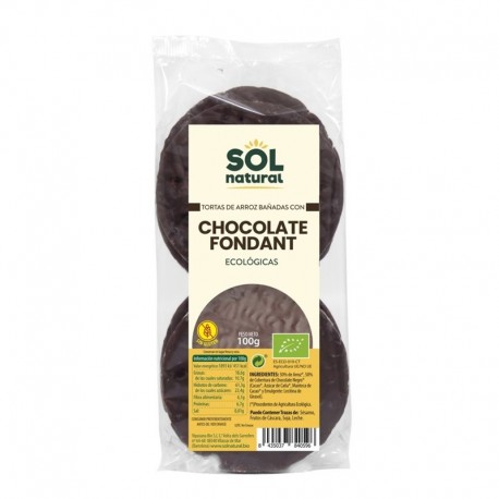 TORTAS ARROZ CHOCOLATE FONDANT 100G ECO SOL NATURAL