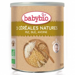 TRES CEREALES NATURAL +6M 250G ECO BABYBIO