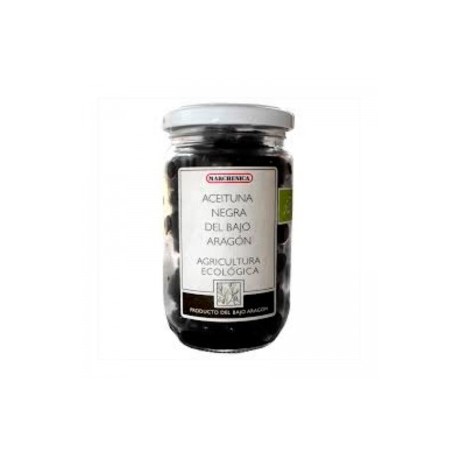 ACEITUNA NEGRA DE ARAGON AL NATURAL 200G ECO MARCHENICA