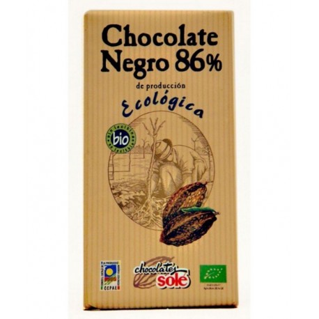 CHOCOLATE NEGRO 86% 100G ECO SOLE