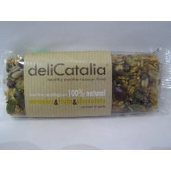 BARRITA DE CEREALES CON FRUTA Y CHOCO 50G ECO DELICATALIA