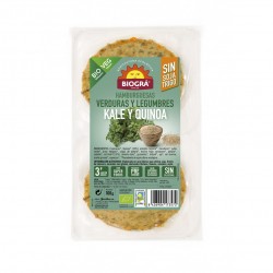 HAMBURGUESA KALE Y 3 QUINOAS 160G ECO SORRIBAS