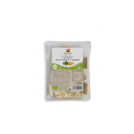 RAVIOLLIS ALCACHOFA Y QUESO SCAMORZA 250G ECO VEGETALIA