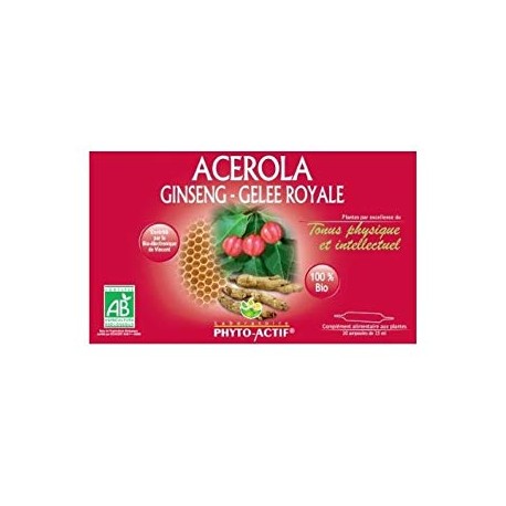 ACEROLA+GINSENG+JALEA REAL 20 AMP ECO LAB PAL