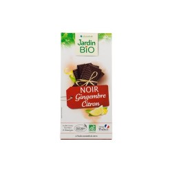 CHOCO NEGRO CON JENGIBRE Y LIMON 100G ECO JARDINBIO