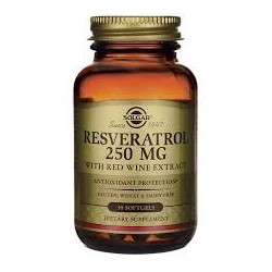 RESVERATROL 250MG CON EXTR. VINO TINTO 30CAP SOLGAR