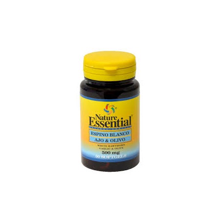ESPINO BLANCO+AJO+OLIVO 500MG 50PERLAS