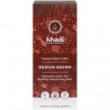 HERBAL HAIR COLOR CASTAÑO MEDIO 100G KHADI