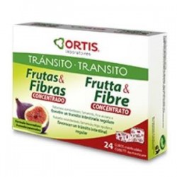 FRUTAS  FIBRA 24 CUBITOS CONCENTRADO ORTIS