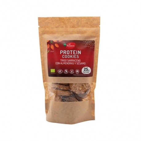 GALLETAS COOKIES PROTEIN ALMENDRA 130G ECO EL GRANERO