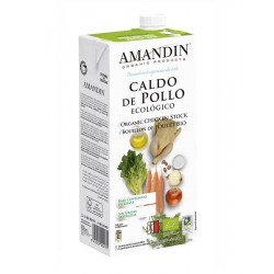 CALDO DE POLLO 1L ECO AMANDIN