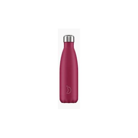 BOTELLA INOX  FUCSIA MATE NEON 500ML CHILLY´S