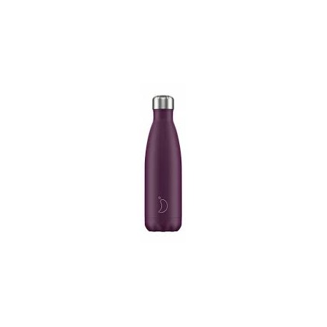 BOTELLA INOX  PURPURA MATE NEON 500ML CHILLY´S