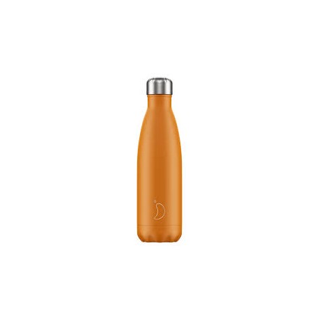 BOTELLA INOX  NARANJA NEON 500ML CHILLY´S