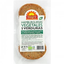 HAMBURGUESA VEGETAL  5 VERDURAS 160G ECO BIOGRA