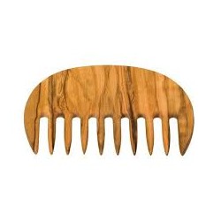 PEINE AFRO MADERA OLIVO 10,5CM