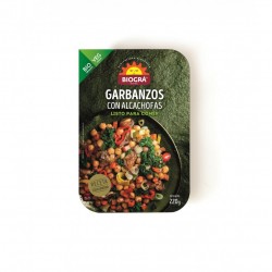 GARBANZOS CON ALCACHOFA 220G ECO BIOGRA