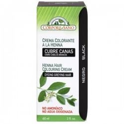 HENNA CUBRE CANAS NEGRO 60ML CORPORE SANO