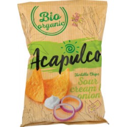 NACHOS CREMA AGRIA Y CEBOLLA 125G ECO