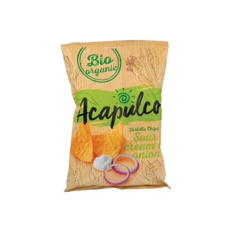 NACHOS CREMA AGRIA Y CEBOLLA 125G ECO