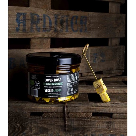 QUESO VEGANO CON OLIVAS KALAMATA 150G ECO VEGGIE KARMA