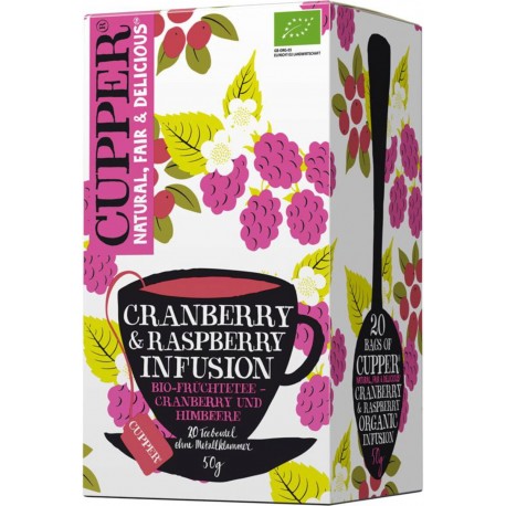 INFUSION ARANDANO Y FRAMBUESA BIO 20 BOLSAS ECO CUPPER