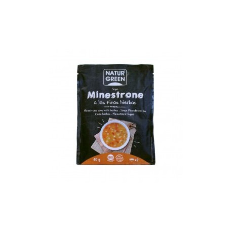 SOPA MINESTRONE A LAS FINAS HIERBAS 40G ECO NATURGREEN