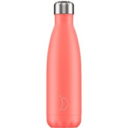 BOTELLA INOX  CORAL PASTEL 500ML CHILLY´S