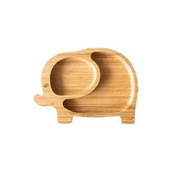 PLATO BAMBOO ELEFANTE VERDE ECO RASCALS