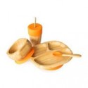 PLATO BAMBOO TODDLER NARANJA ECO RASCALS