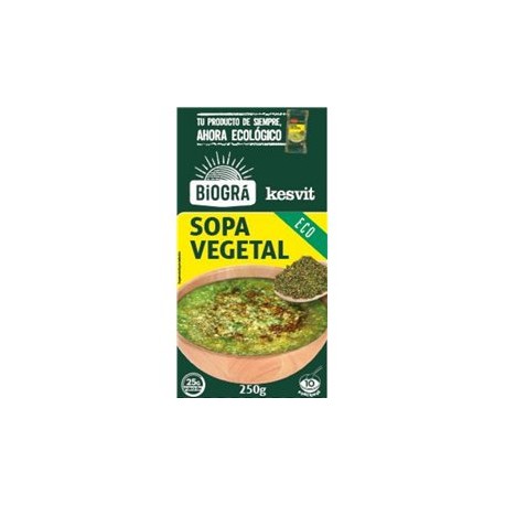 SEMOLA SOPA DE VERDURAS + CEREALES ECOLOGICA KESVIT 250G DE BIOGRA