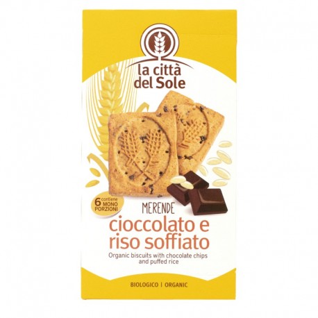 GALLETAS DE CHOCOLATE Y ARROZ INFLADO 215G ECO LA CITTA DEL SOLE
