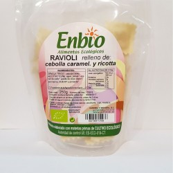 RAVIOLI DE CEBOLLA CARAMELIZADA Y RICOTTA 250G ENBIO