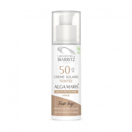 CREMA FACIAL COLOR BEIGE SPF50 50ML ECO ALGA MARIS