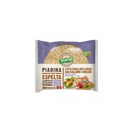 PIADINA ESPELTA LINO AMAPOLA 250G ECO BIOCOP