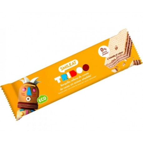 BARQUILLO RELLENO DE CREMA DE CACAO 30G ECO SMILEAT