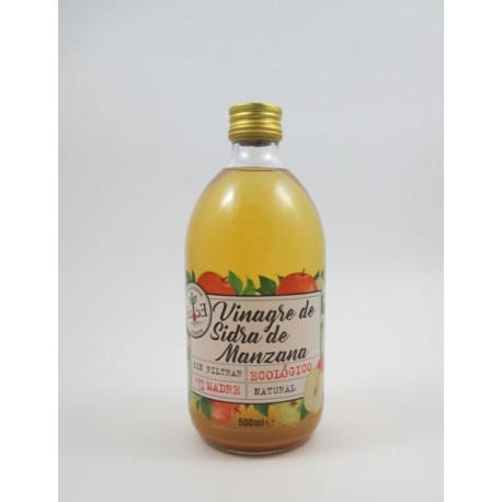 VINAGRE DE MANZANA SIN FILTRAR 50CL ECO ECOVINAL