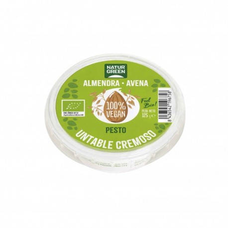 CREMOSO DE ALMENDRA AVENA PESTO 125G ECO NATURGREEN