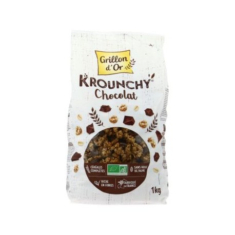 CRUNCHY FAMILIAR CHOCO 1KG ECO GRILLON D'OR