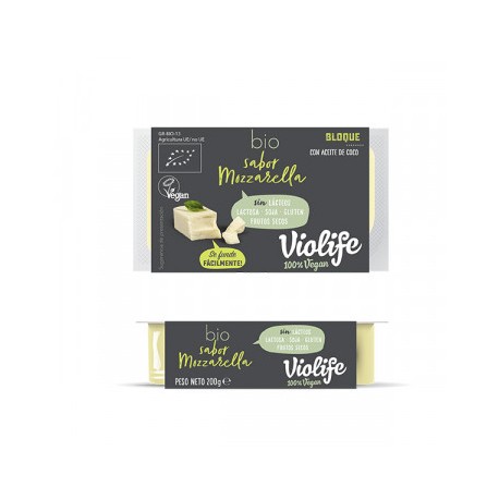 BLOQUE MOZZARELLA 200G ECO VIOLIFE