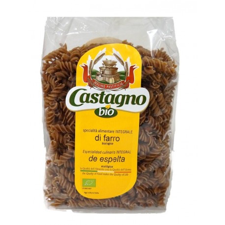 ESPIRALES ESPELTA INTEGRAL 500G ECO CASTAGNO