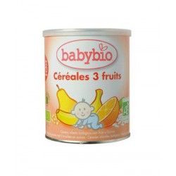 TRES CEREALES CON FRUTAS +6M 220G ECO BABYBIO