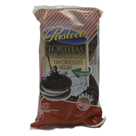 TORTITAS ARROZ CON CHOCOLATE NEGRO 100G ECO PASTECO