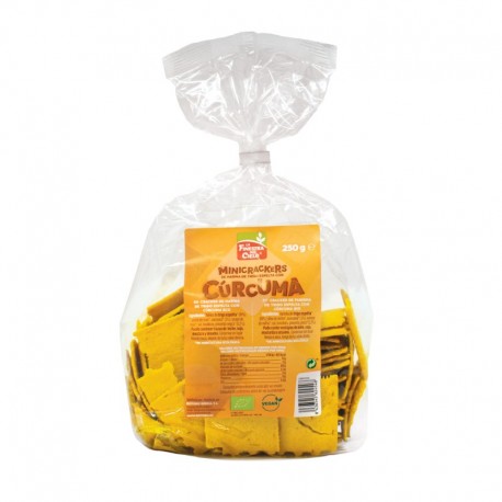 MINI CRACKERS ESPELTA CURCUMA Y PIMIENTA 250G ECO LA FINESTRA