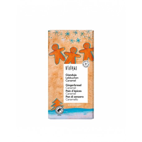 CHOCOLATE GIANDUJA GALLETA DE JENGIBRE 100G ECO VIVANI